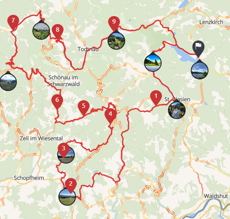 Motorradtour durch den Südschwarzwald